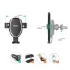 Suporte de telemóvel para automóvel CHOETECH T536-S com carregamento sem fios 10W, montagem no painel/para-brisas