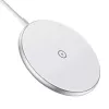 Carregador magnético sem fios CHOETECH T580 15W branco — base de carregamento magnética Qi sem fios