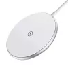 Carregador magnético sem fios CHOETECH T580 15W branco — base de carregamento magnética Qi sem fios