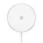 Carregador magnético sem fios CHOETECH T580 15W branco — base de carregamento magnética Qi sem fios