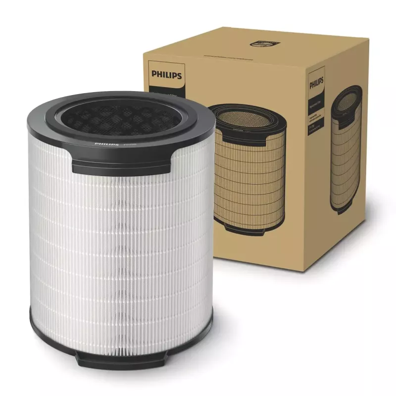 Filtro de substituição Philips FY1700/30 NanoProtect HEPA, integrado 3 em 1, para série 1000 AC1711/AC1715, cinzento