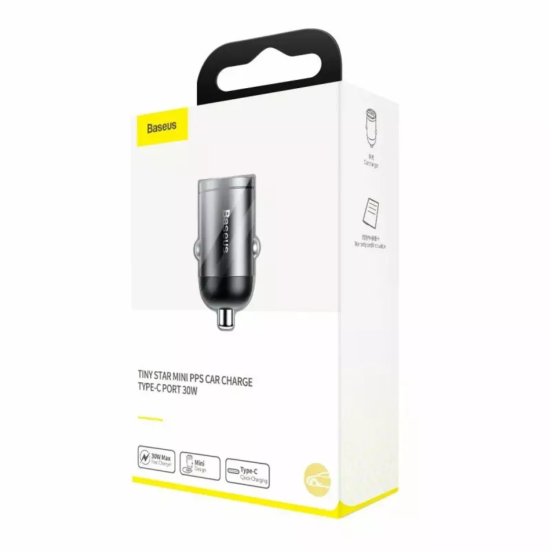 Carregador de parede Baseus VCHX-B0G 30W com suporte QC4.0 e PD3.0