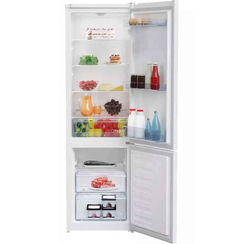 Frigorífico independente BEKO RCSA300K40WN, 291 L total (204 L frigorífico, 87 L congelador), classe E, porta reversível, LED, 181,3 cm, branco