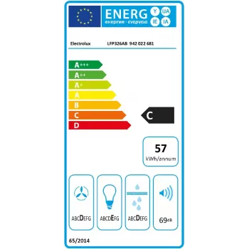 Exaustor de encastrar Electrolux Série 300 LFP326AB, LED, 57 dB