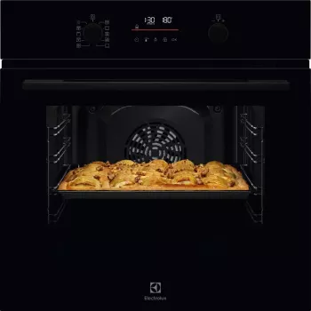 Fogão elétrico Electrolux 600 SurroundCook EOFDP46BK 65 l de encastrar preto