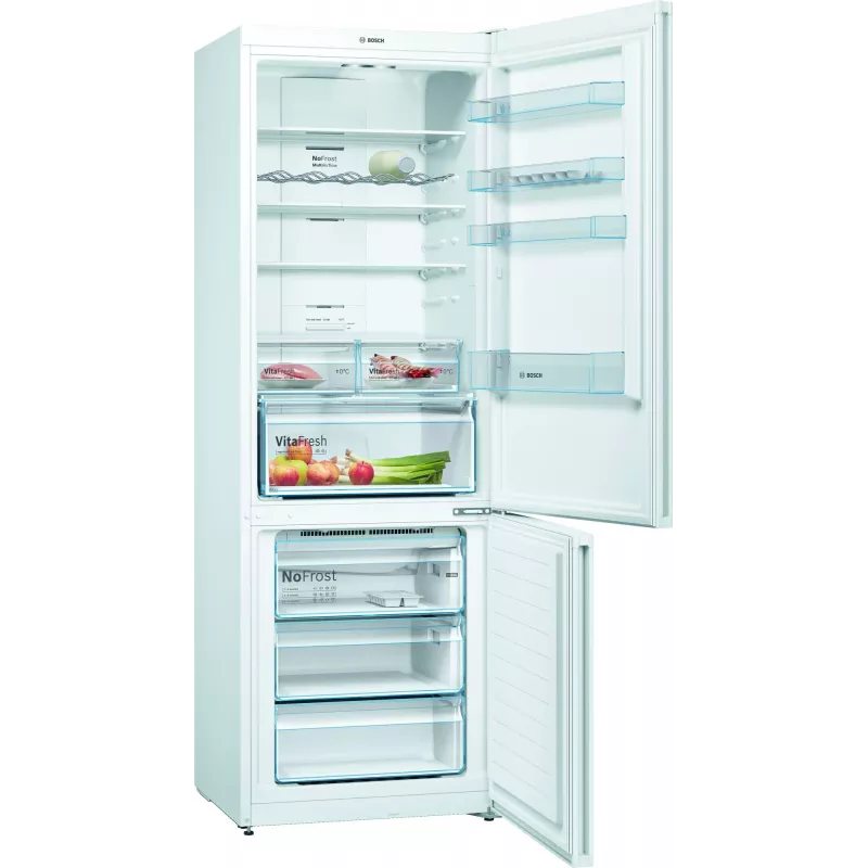 Combinado de frigorífico e congelador Bosch Serie 4 KGN49XWEA de livre instalação 438 L branco