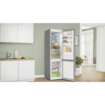 Combinado de frigorífico e congelador Bosch Serie 6 KGN39AIBT de livre instalação 363 L aço inoxidável