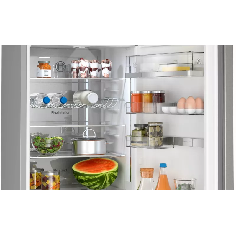 Combinado de frigorífico e congelador Bosch Serie 6 KGN39AIBT de livre instalação 363 L aço inoxidável