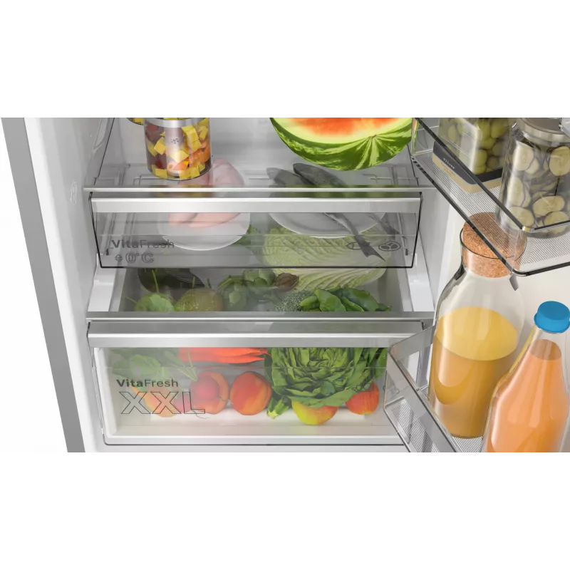 Combinado de frigorífico e congelador Bosch Serie 6 KGN39AIBT de livre instalação 363 L aço inoxidável