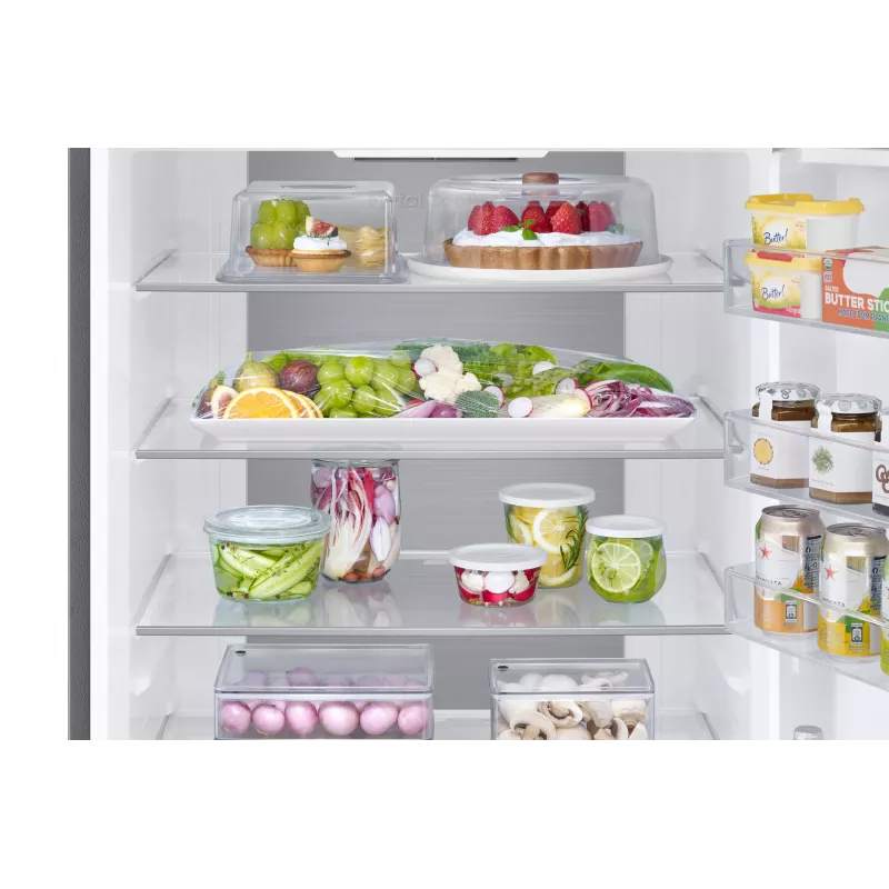 Combinado de frigorífico e congelador Samsung RB53DG703ES9EO de livre instalação 538 L platina, aço inoxidável