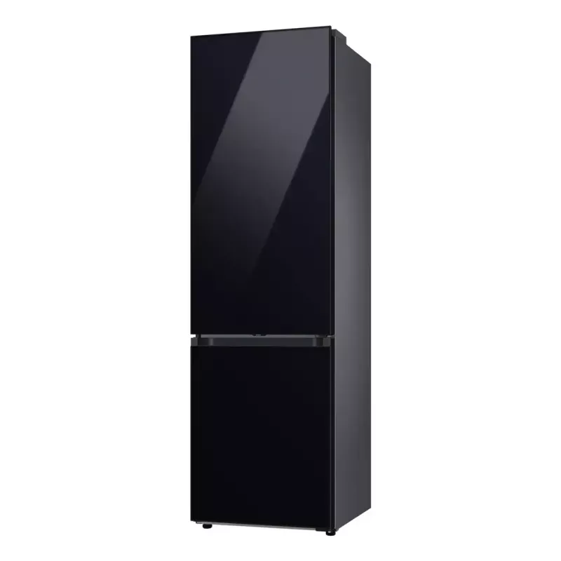 Frigorífico de livre instalação Samsung RB38C6B2E22 com No Frost, abertura da porta à direita, 35 dB, classe de eficiência energética E, capacidade de congelação 8 kg/24h, 4 prateleiras, 2 gavetas de legumes, preto