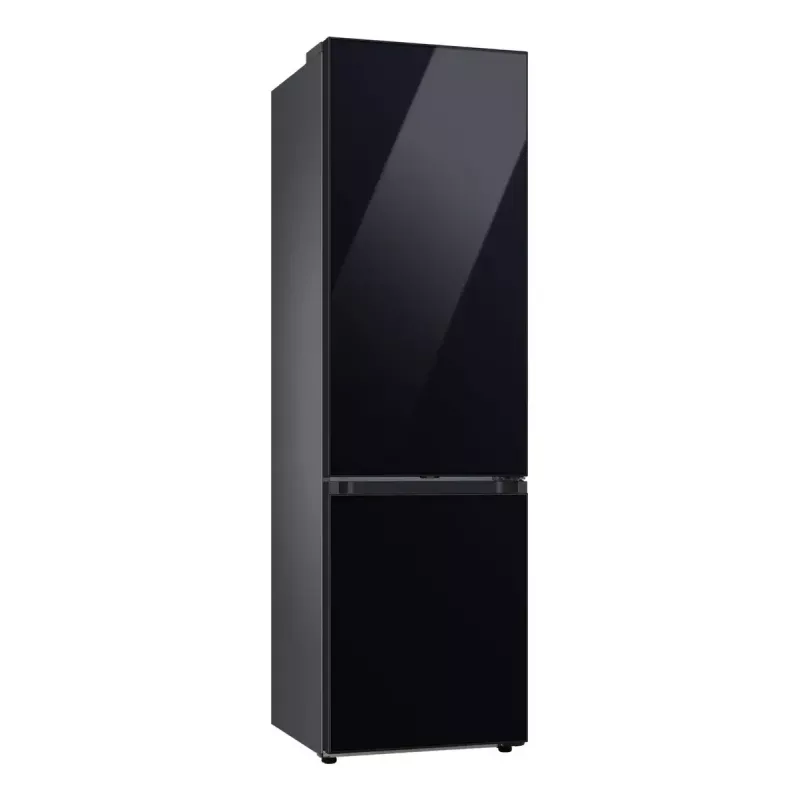 Frigorífico de livre instalação Samsung RB38C6B2E22 com No Frost, abertura da porta à direita, 35 dB, classe de eficiência energética E, capacidade de congelação 8 kg/24h, 4 prateleiras, 2 gavetas de legumes, preto