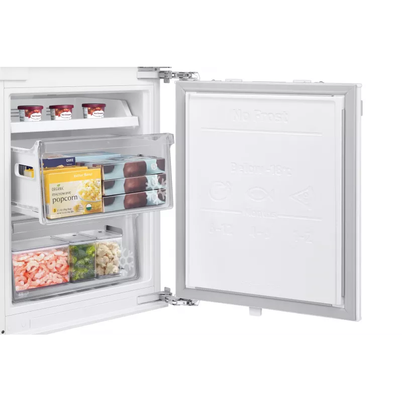 Combinado de frigorífico e congelador Samsung BRB70F30AEF0EO de encastrar 298 L branco