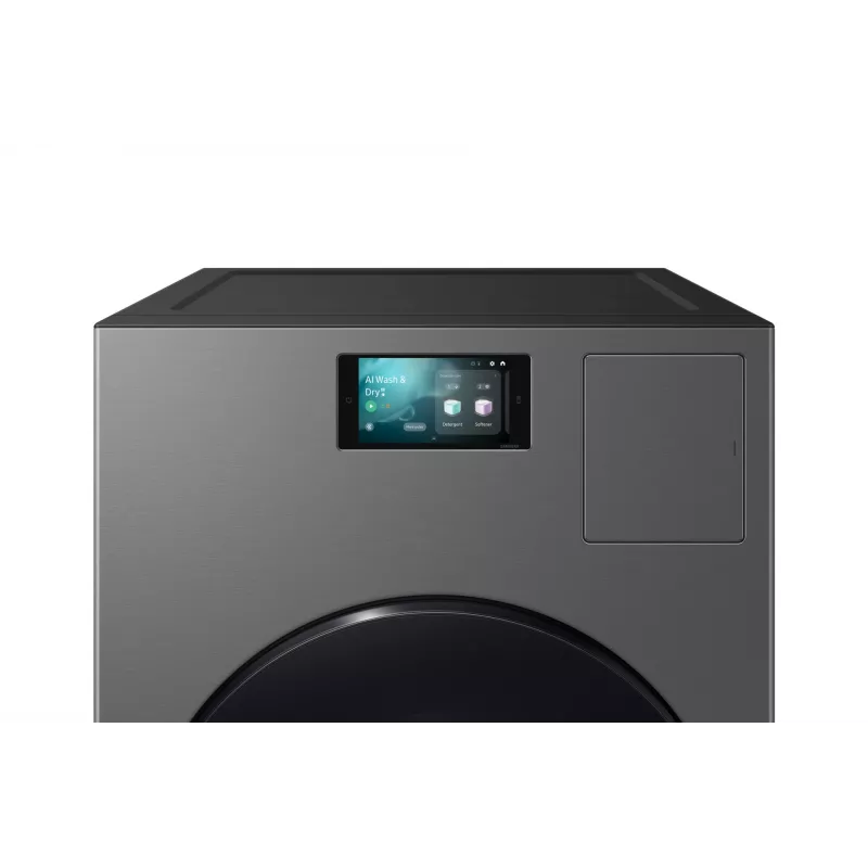 Máquina de lavar e secar roupa Samsung WD18DB8995BZ de instalação livre carregamento frontal aço inoxidável A