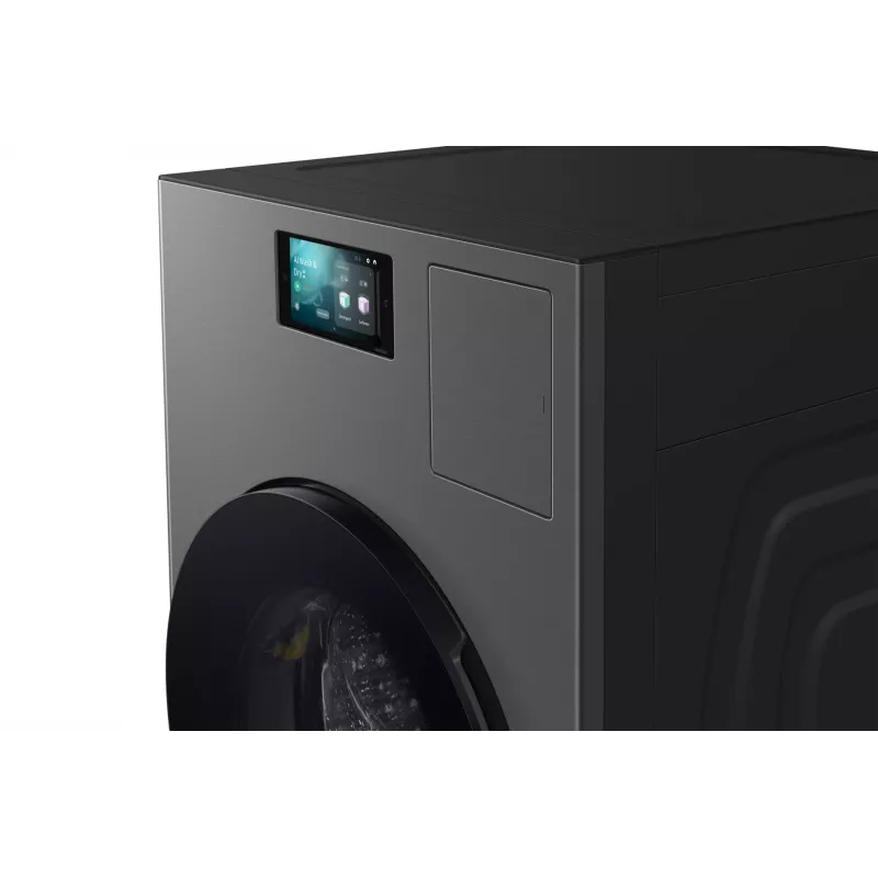 Máquina de lavar e secar roupa Samsung WD18DB8995BZ de instalação livre carregamento frontal aço inoxidável A
