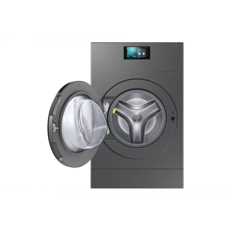 Máquina de lavar e secar roupa Samsung WD18DB8995BZ de instalação livre carregamento frontal aço inoxidável A