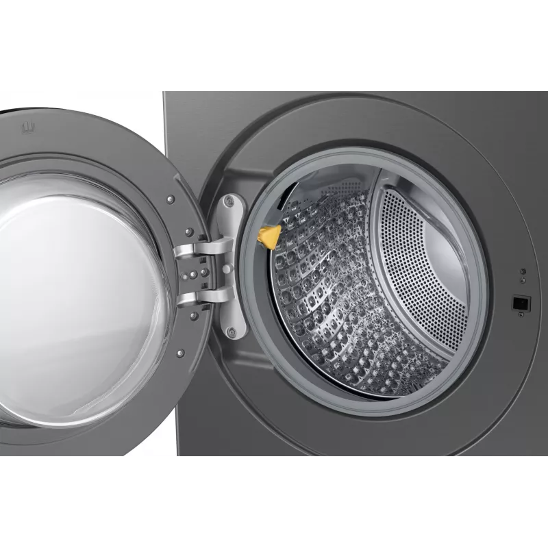 Máquina de lavar e secar roupa Samsung WD18DB8995BZ de instalação livre carregamento frontal aço inoxidável A