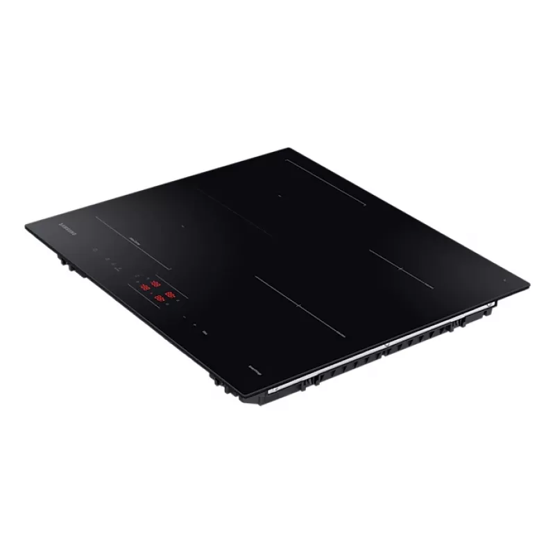 Samsung NZ64B5045FK/U2 placa de indução encastrável, 4 zonas, comandos tácteis, sem moldura, Wi-Fi, 590×520×48 mm, preta