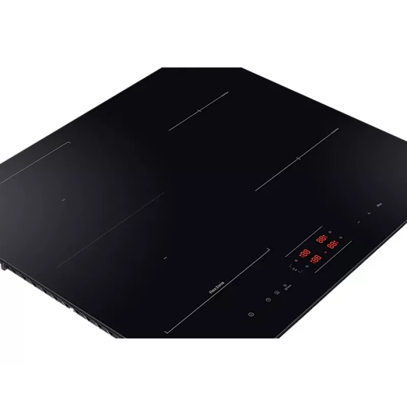 Samsung NZ64B5045FK/U2 placa de indução encastrável, 4 zonas, comandos tácteis, sem moldura, Wi-Fi, 590×520×48 mm, preta