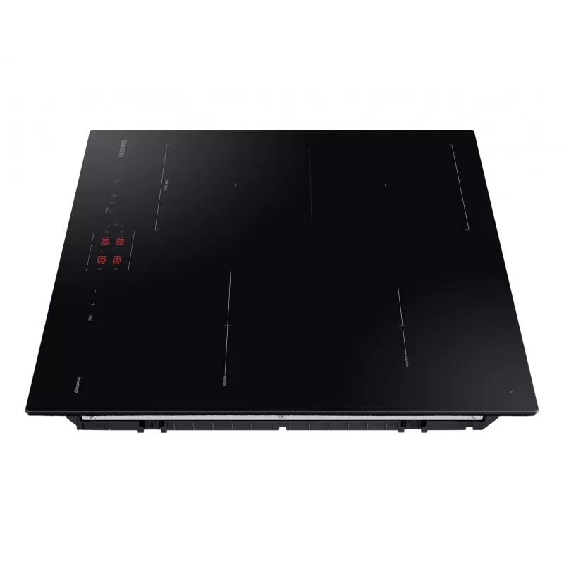 Samsung NZ64B5045FK/U2 placa de indução encastrável, 4 zonas, comandos tácteis, sem moldura, Wi-Fi, 590×520×48 mm, preta