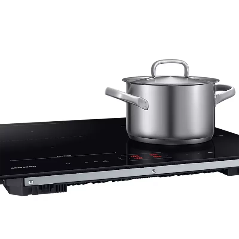 Samsung NZ64B5045FK/U2 placa de indução encastrável, 4 zonas, comandos tácteis, sem moldura, Wi-Fi, 590×520×48 mm, preta