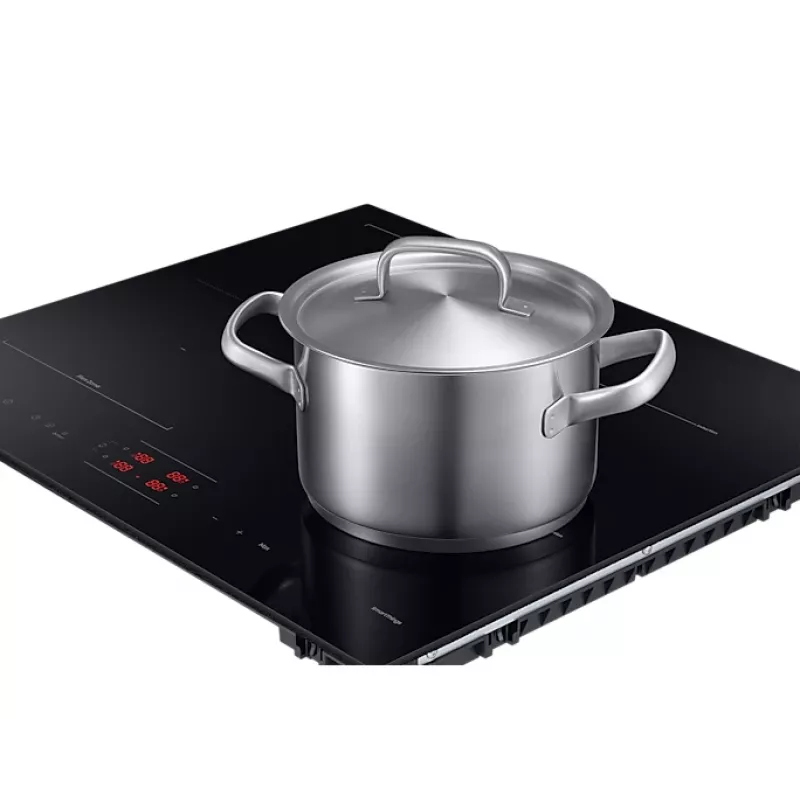 Samsung NZ64B5045FK/U2 placa de indução encastrável, 4 zonas, comandos tácteis, sem moldura, Wi-Fi, 590×520×48 mm, preta
