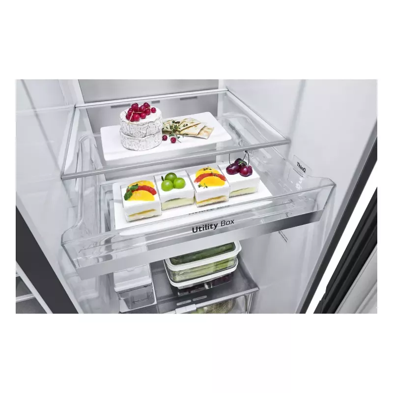 Frigorífico combinado americano LG InstaView™ ThinQ™ GSXV91MCAE 635 L
