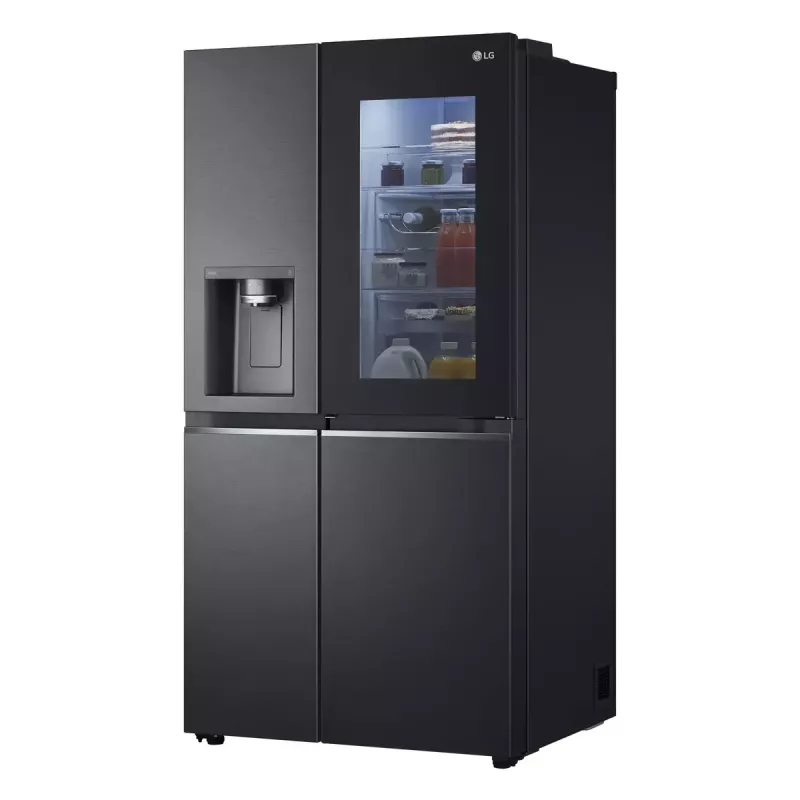 Frigorífico combinado americano LG InstaView™ ThinQ™ GSXV91MCAE 635 L