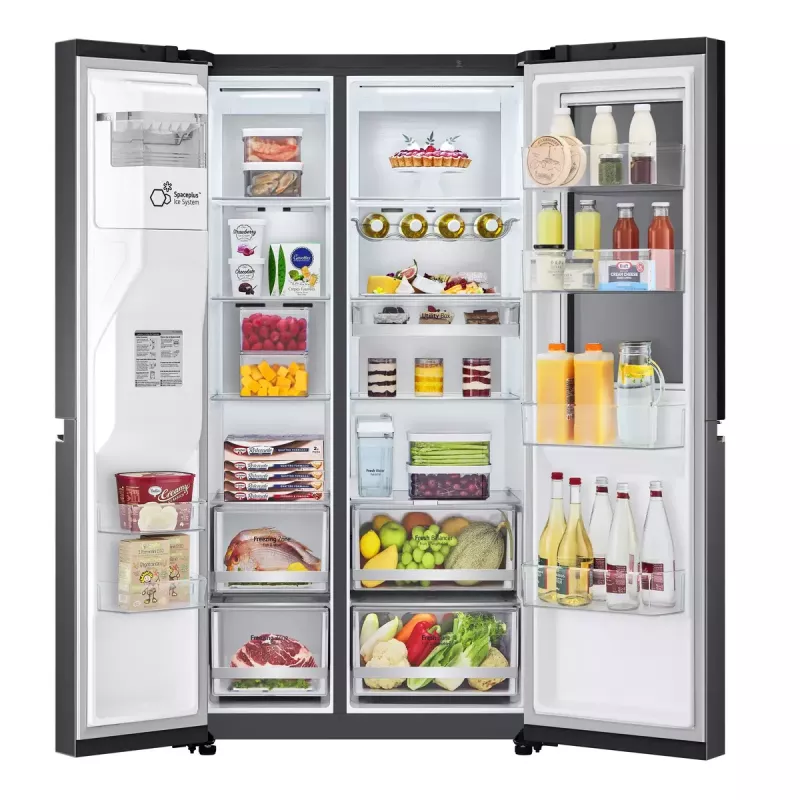 Frigorífico combinado americano LG InstaView™ ThinQ™ GSXV91MCAE 635 L