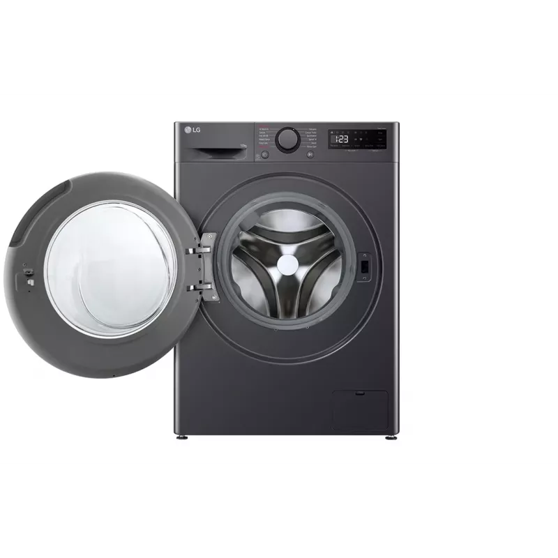 Máquina de lavar roupa LG F4WR510SBM de carregamento frontal 10 kg 1360 rpm preto