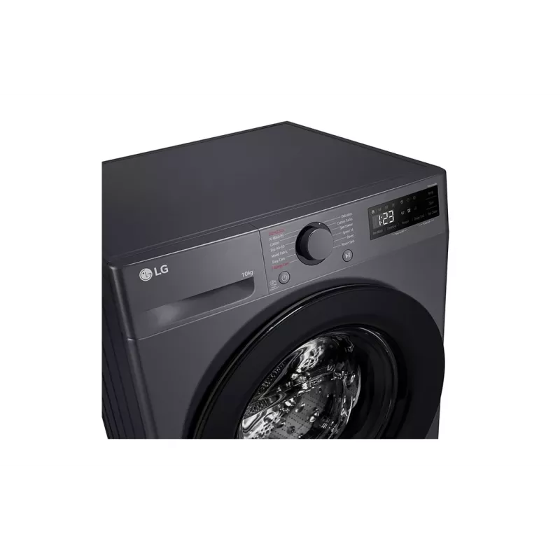 Máquina de lavar roupa LG F4WR510SBM de carregamento frontal 10 kg 1360 rpm preto