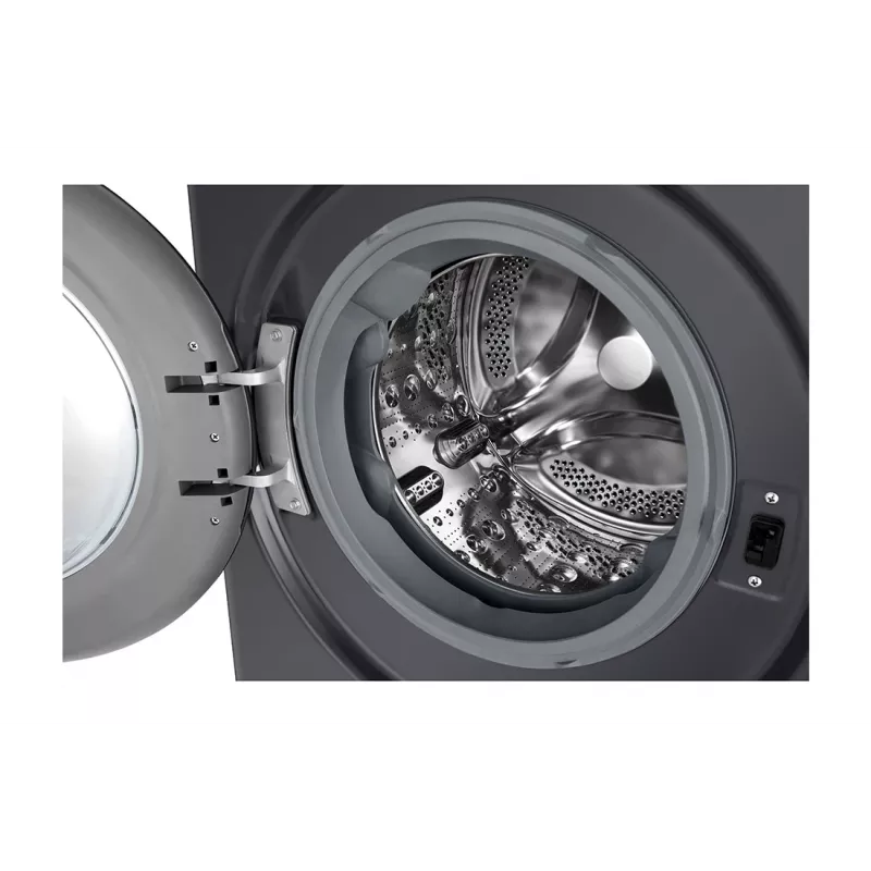Máquina de lavar roupa LG F4WR510SBM de carregamento frontal 10 kg 1360 rpm preto