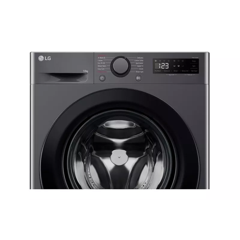 Máquina de lavar roupa LG F4WR510SBM de carregamento frontal 10 kg 1360 rpm preto