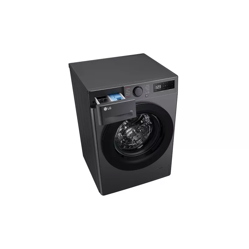 Máquina de lavar roupa LG F4WR510SBM de carregamento frontal 10 kg 1360 rpm preto