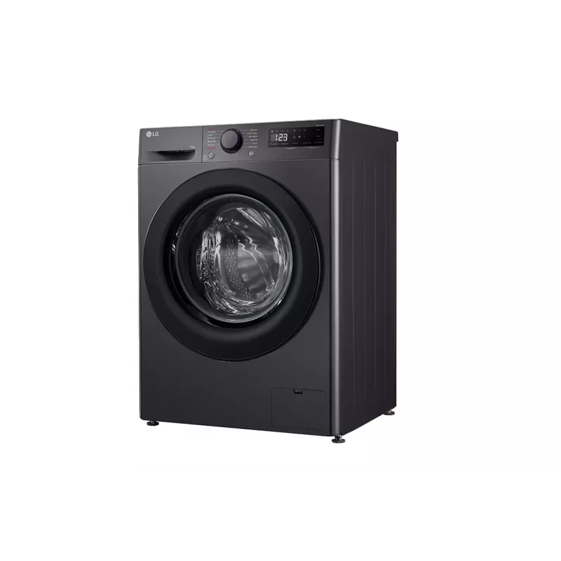 Máquina de lavar roupa LG F4WR510SBM de carregamento frontal 10 kg 1360 rpm preto