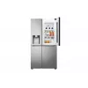 Frigorífico side-by-side LG InstaView GSXV91PZAE de instalação livre 635 L preto, aço inoxidável