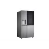 Frigorífico side-by-side LG InstaView GSXV91PZAE de instalação livre 635 L preto, aço inoxidável