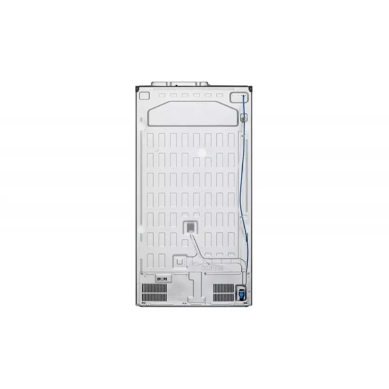 Frigorífico side-by-side LG InstaView GSXV91PZAE de instalação livre 635 L preto, aço inoxidável