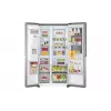 Frigorífico side-by-side LG InstaView GSXV91PZAE de instalação livre 635 L preto, aço inoxidável