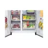 Frigorífico side-by-side LG InstaView GSXV91PZAE de instalação livre 635 L preto, aço inoxidável
