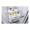 Frigorífico side-by-side LG InstaView GSXV91PZAE de instalação livre 635 L preto, aço inoxidável