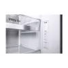 Frigorífico side-by-side LG InstaView GSXV91PZAE de instalação livre 635 L preto, aço inoxidável