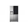 Frigorífico side-by-side LG InstaView GSXV91PZAE de instalação livre 635 L preto, aço inoxidável