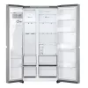 Frigorífico side-by-side LG GSLC41PYPE, 641 L total, zona de refrigeração 420 L / zona de congelação 221 L, de instalação livre, prateado