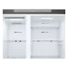 Frigorífico side-by-side LG GSLC41PYPE, 641 L total, zona de refrigeração 420 L / zona de congelação 221 L, de instalação livre, prateado