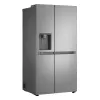 Frigorífico side-by-side LG GSLC41PYPE, 641 L total, zona de refrigeração 420 L / zona de congelação 221 L, de instalação livre, prateado