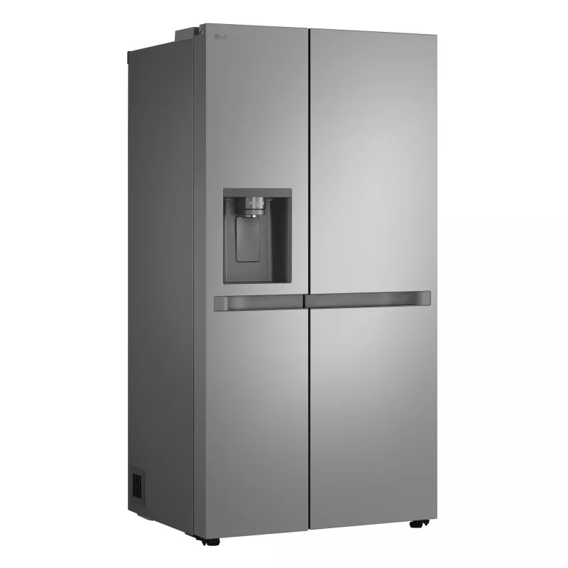 Frigorífico side-by-side LG GSLC41PYPE, 641 L total, zona de refrigeração 420 L / zona de congelação 221 L, de instalação livre, prateado