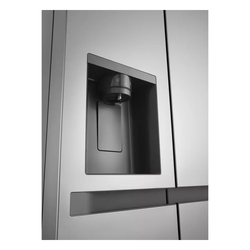 Frigorífico side-by-side LG GSLC41PYPE, 641 L total, zona de refrigeração 420 L / zona de congelação 221 L, de instalação livre, prateado