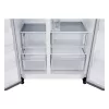 Frigorífico side-by-side LG GSLC41PYPE, 641 L total, zona de refrigeração 420 L / zona de congelação 221 L, de instalação livre, prateado