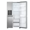 Frigorífico side-by-side LG GSLC41PYPE, 641 L total, zona de refrigeração 420 L / zona de congelação 221 L, de instalação livre, prateado